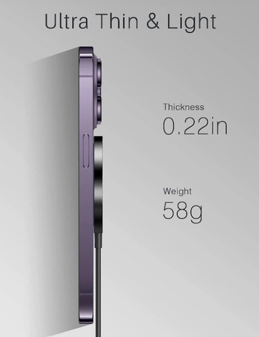 Black Mag Safe Magnetic Wireless Charger for iPhone