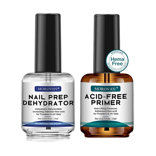 Morovan Professional Nail Dehydrator & Acid-Free Primer Set