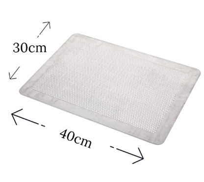 MALIS Professional Perforated Aluminum Pastry Baking Sheet for Even Heat
