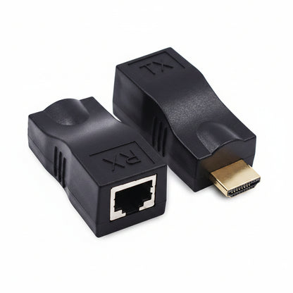 HDTV Extender Over Ethernet by Cat 5e/6 Cable 1080P for HDTV Projector Monitor