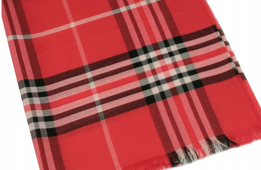 V.FRAAS Women's Soft Plaid Oblong Casual Polyester Scarf