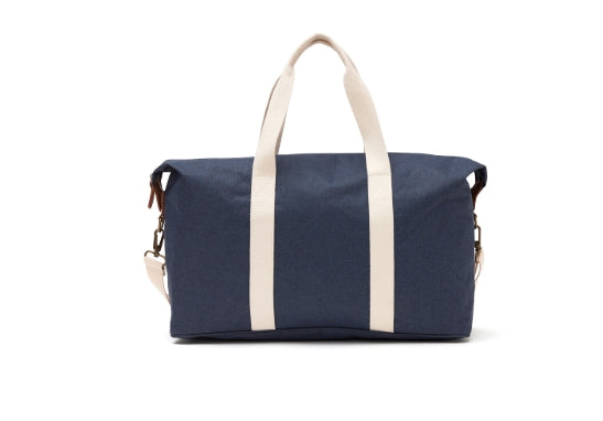 VINGA Sortino Blue Weekend Bag with PU Finish