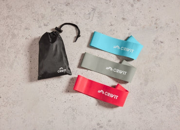 Crivit Mini Band Set 3-Piece Fitness Resistance Bands