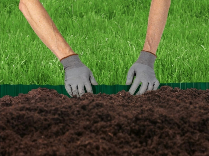 Parkside Wavy PVC Lawn Edging 15 cm x 9 m
