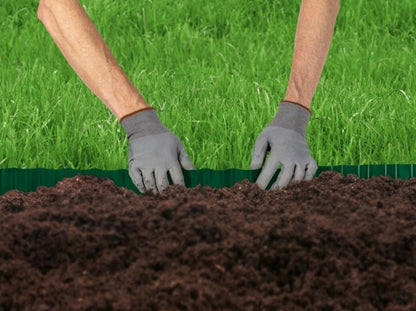 Parkside Wavy PVC Lawn Edging 15 cm x 9 m