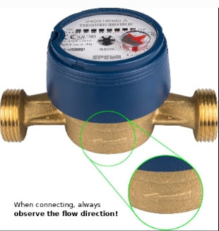 SPEWA 100245-FBA Cold Water Meter 2.5 cbm 1 Inch 130mm