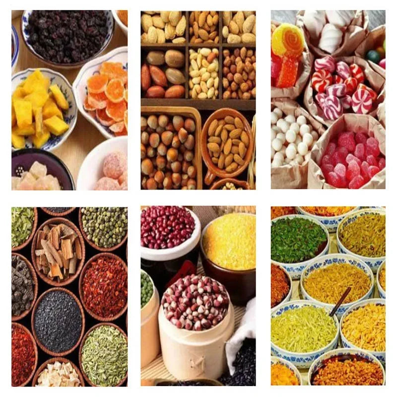 5pcs Empty Storage Jar with Lid 500ml Clear Plastic Bottle Candy Snack Jars Food Sealed Container Cosmetics Cream Sample Pot