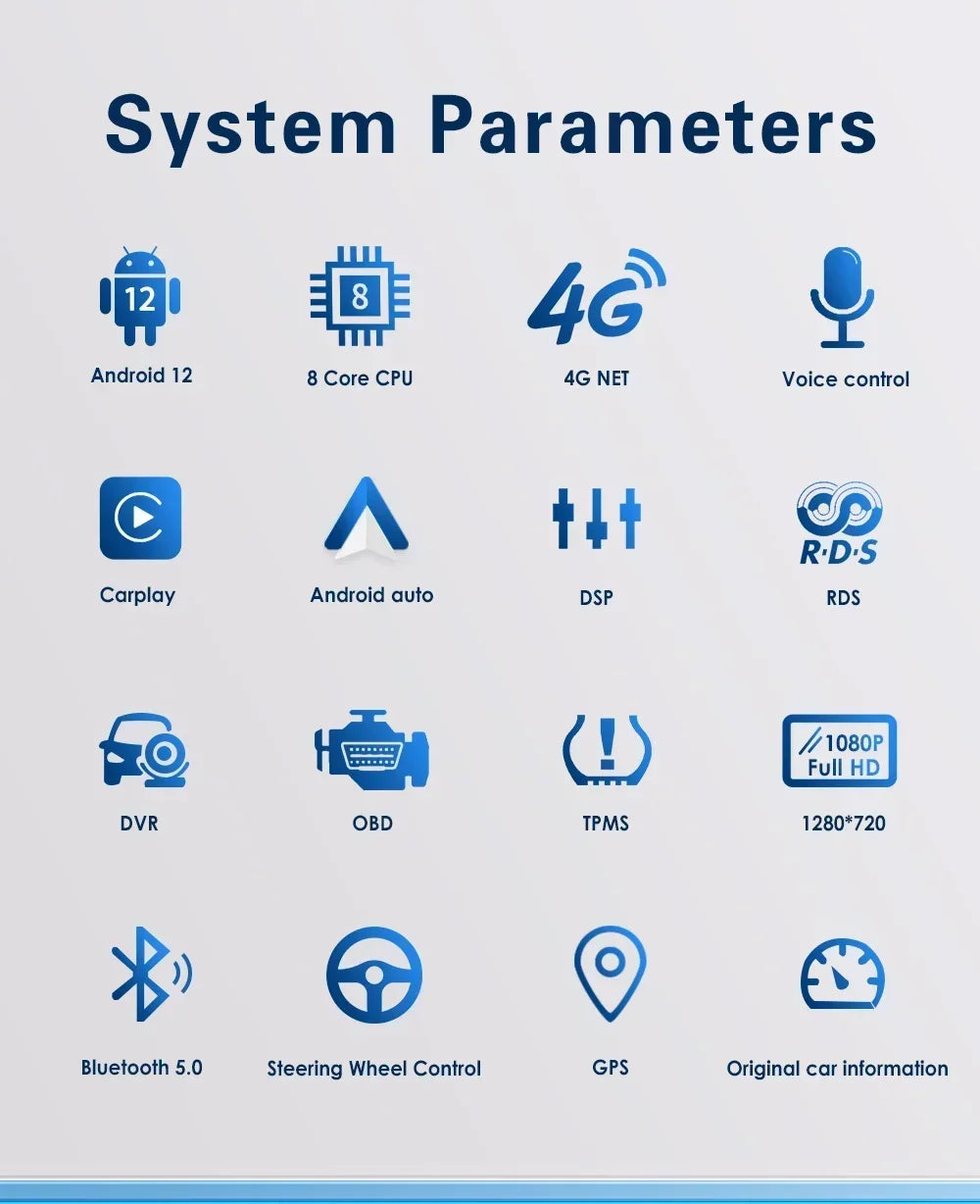 Android 12 Double DIN Car Radio for Renault Trafic