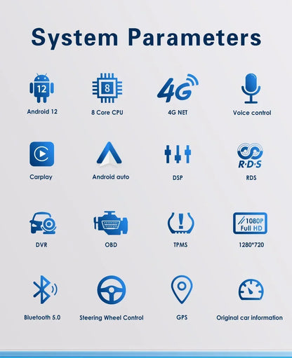 Android 12 Double DIN Car Radio for Renault Trafic