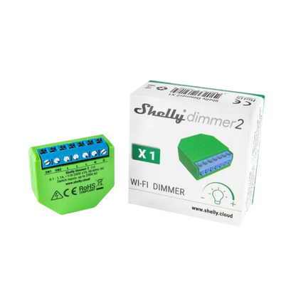 Shelly Dimmer2 Wi‑Fi Smart Compact Dimmable Relay Switch without box - Gomix Brands Outlet