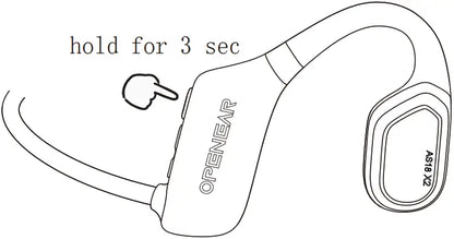 OPENEAR AS18 X2 Bone Conduction Headphones: Immersive Sound, Waterproof, 8-Hour Playtime