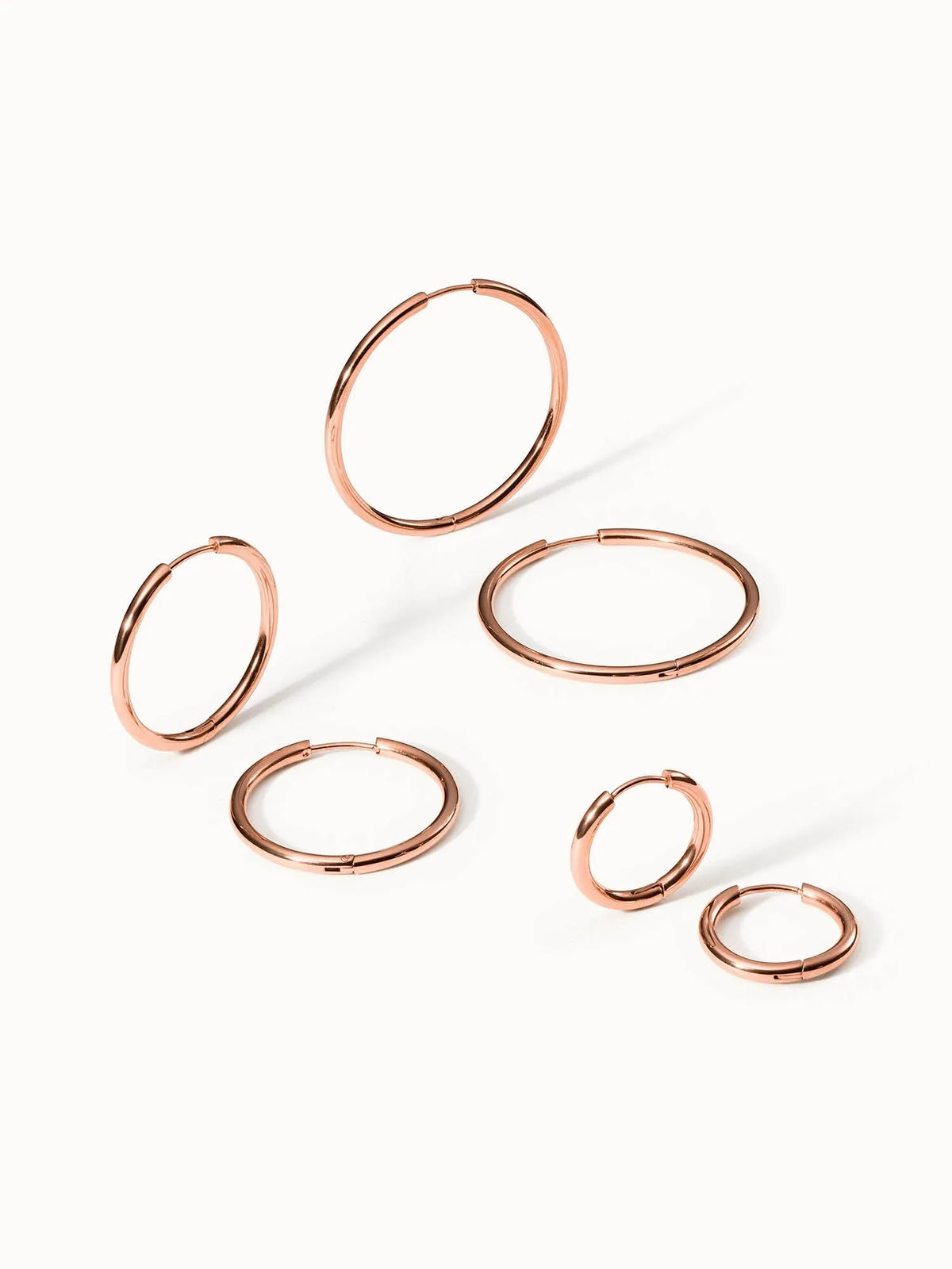 Elegant Echo Earring Set: Waterproof Stainless Steel Hoops & Studs - Gomix Brands Outlet