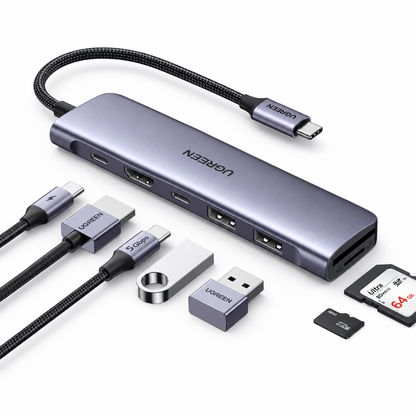 UGREEN CM195-15214 7-in-1 USB Type-C Hub Adapter