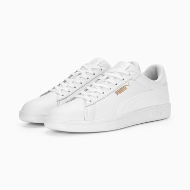 PUMA Smash 3.0 L Synthetic Leather Tennis-Inspired Casual Sneakers for Men