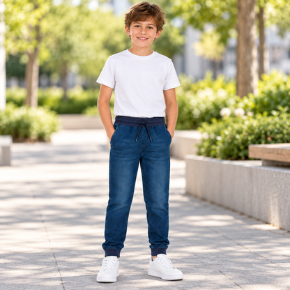 Pepperts Kids' Sweat Denim Jogger Jeans