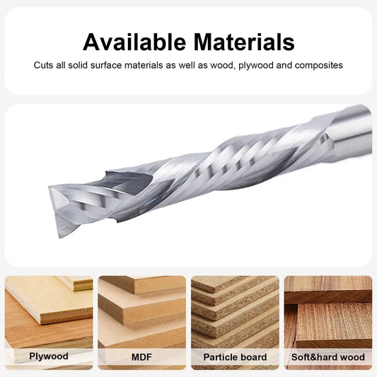 SpeTool Solid Carbide Compression Router Bit: 0.315" Dia. for Flawless Edges