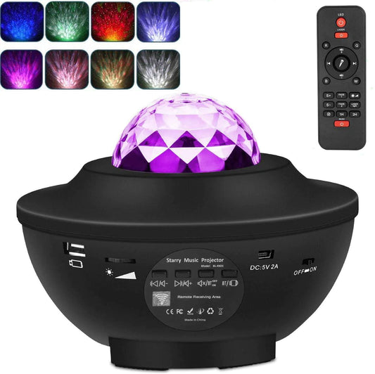 Starry Projector Light 21 Lighting Modes Bluetooth Speaker Music Control BL-XK01