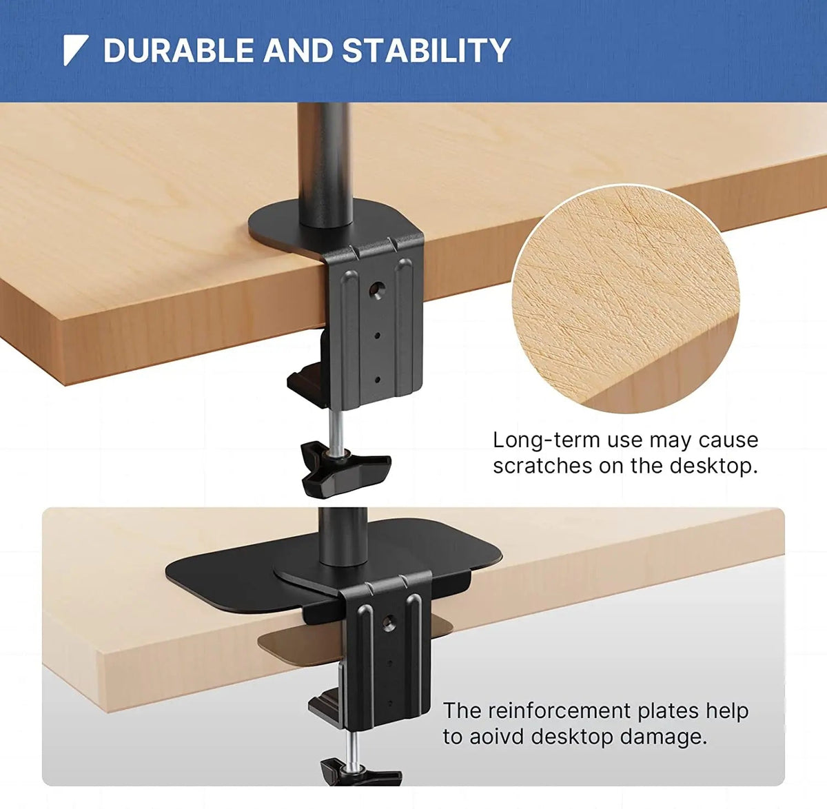 PUTORSEN Steel Monitor Mount Reinforcement Plate