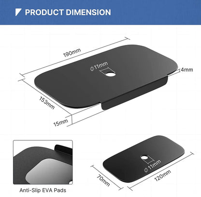 PUTORSEN Steel Monitor Mount Reinforcement Plate