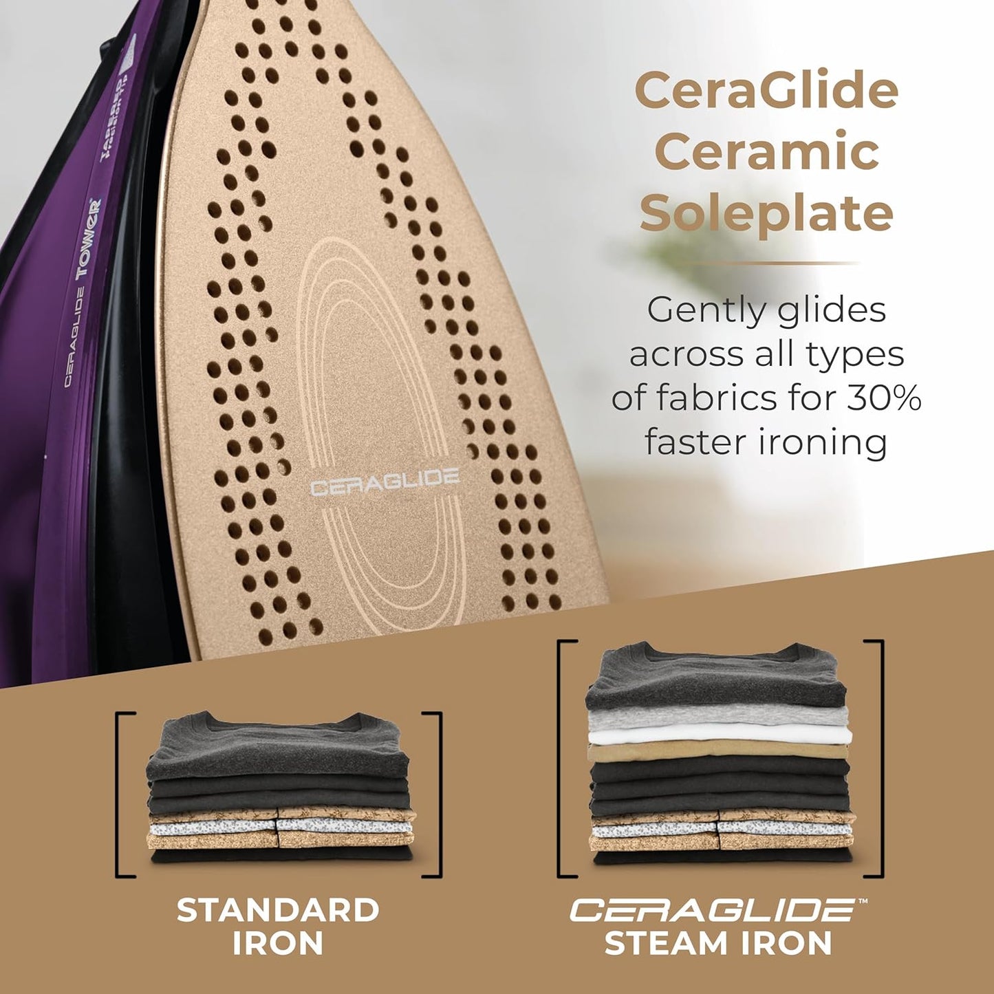 TOWER Ceraglide Cord Cordless Iron