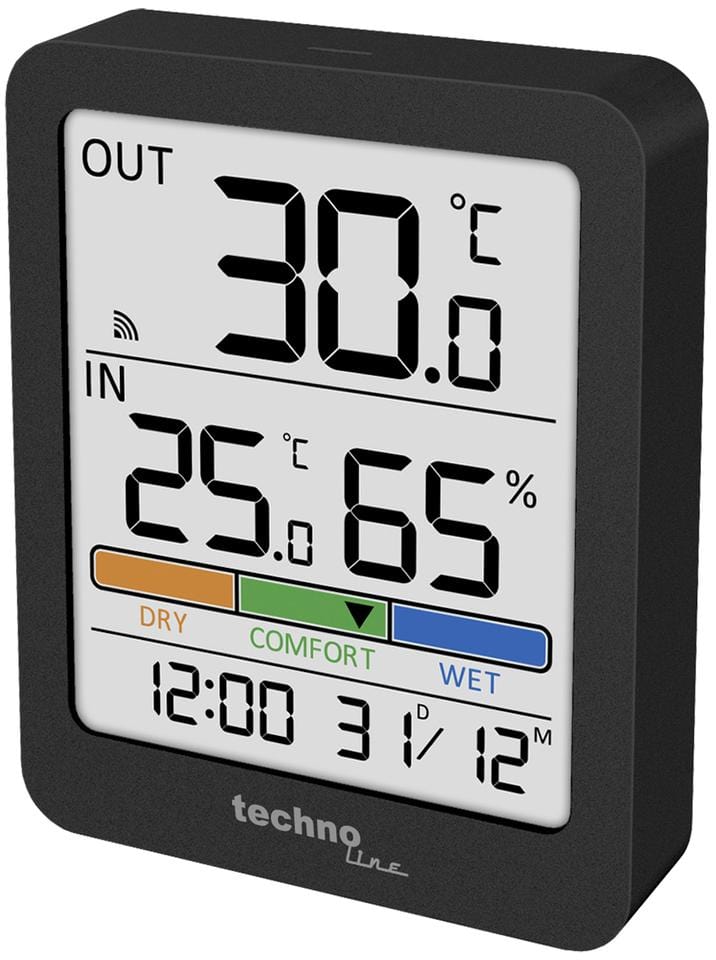 Thermometer Technoline WS 9488 Anthracite Outdoor Sensor 30m