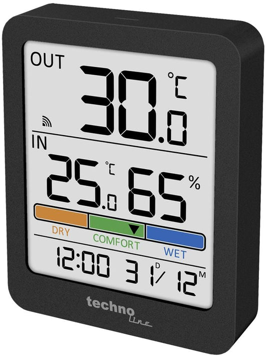 Thermometer Technoline WS 9488 Anthracite Outdoor Sensor 30m