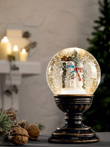 Livarno Home LED Snowfall Lantern – Warm White Battery‑Powered Light