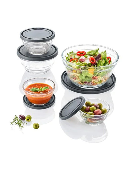 Livarno Home Glass Bowls 5-Piece Set