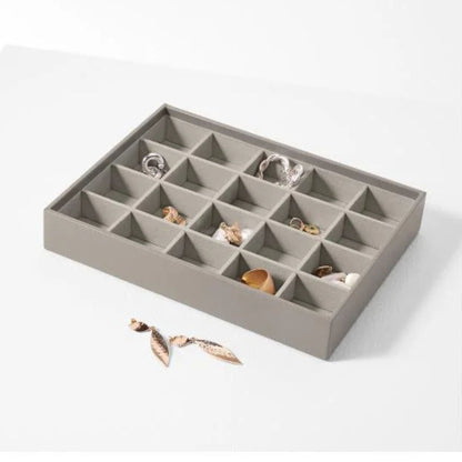 Esmara Stackable Velvet Jewelry Box 20-Compartment