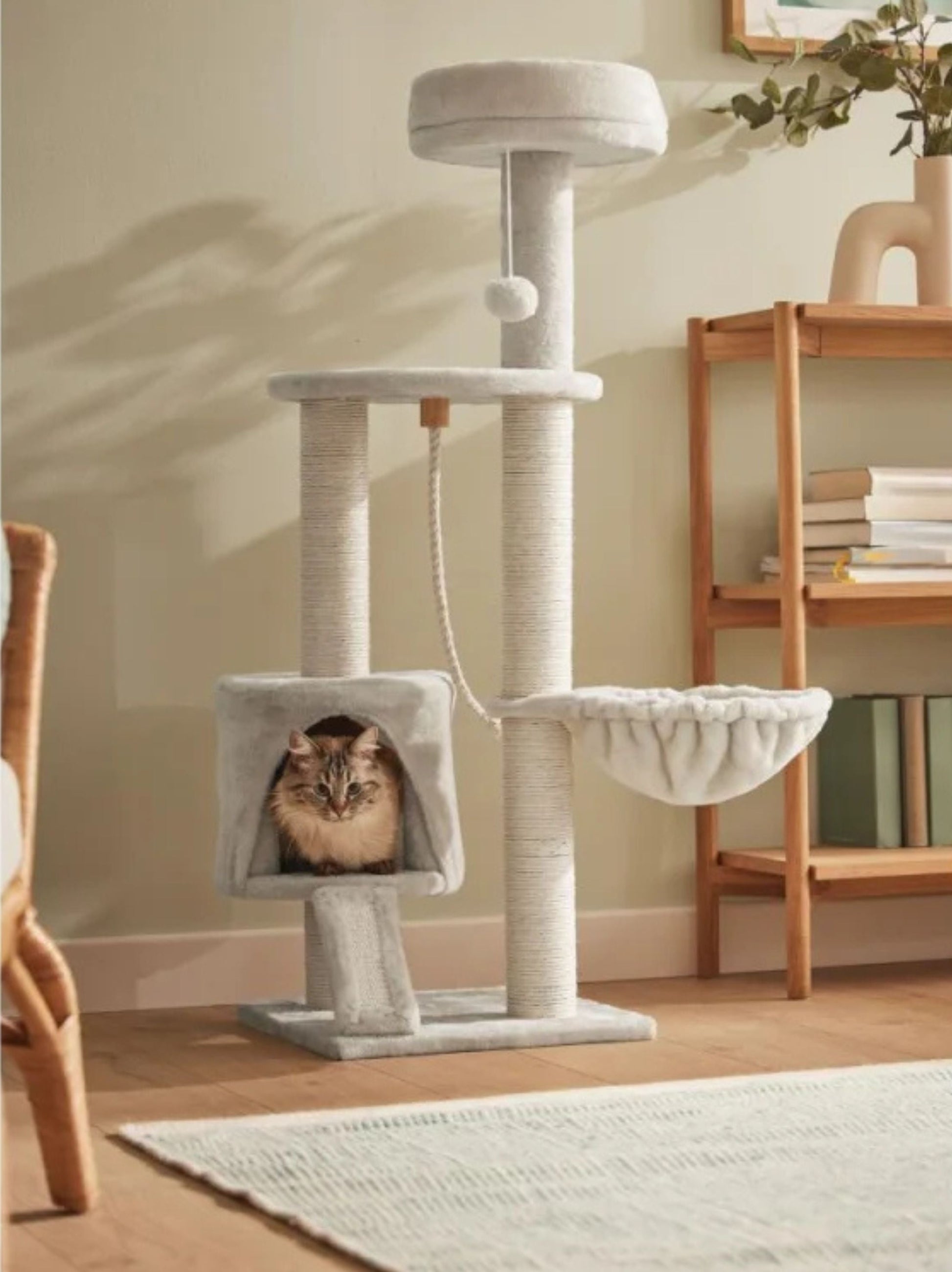 Zoofari Cozy Cave Cat Tree with Sisal and Plush