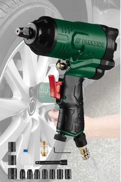 PARKSIDE PDSS 310 C6 Pneumatic Impact Wrench 310Nm 6.3Bar Air Tools