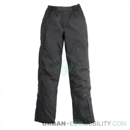 Tucano Urbano Panta Diluvio Black Waterproof Thermal Winter Rain Pants with Zips