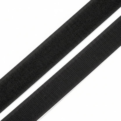 Crelando Self-Adhesive Hook and Loop Tape 2 m x 25 mm Black