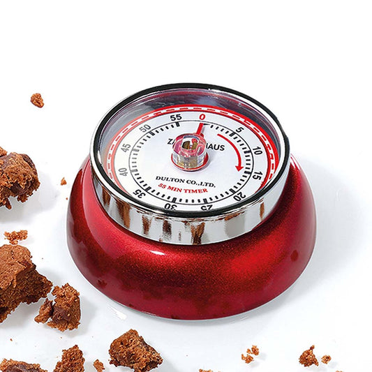 Zassenhaus Speed Retro Magnetic Mechanical Kitchen Timer - 60 Minute Countdown