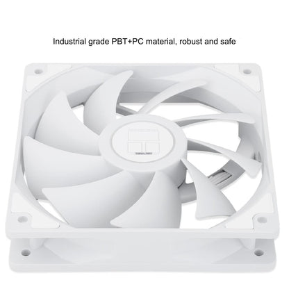 Thermalright White 120mm 4-Pin PWM S-FDB Bearing High-Performance PC Fan