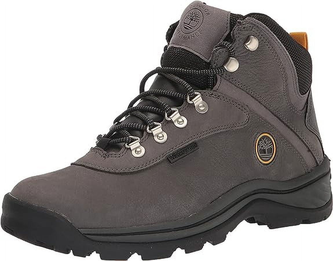 Timberland Men's White Ledge Mid Waterproof Hiking Boot, Grey Nubuck, Durable