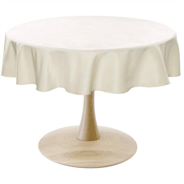 WOLTU Tablecloth Elegant Linen Round Look - 130x160 cm