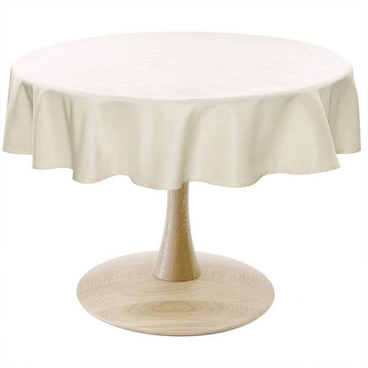 WOLTU Tablecloth Elegant Linen Round Look - 130x160 cm