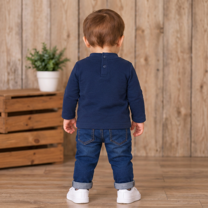 Baby Boys Long Sleeve Cotton T-Shirt
