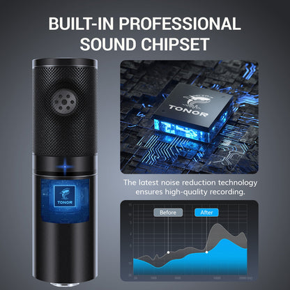 TONOR Q9 USB Condenser Microphone Kit with Boom Arm