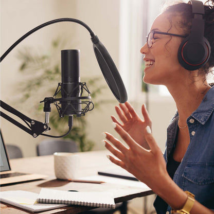 TONOR Q9 USB Condenser Microphone Kit with Boom Arm