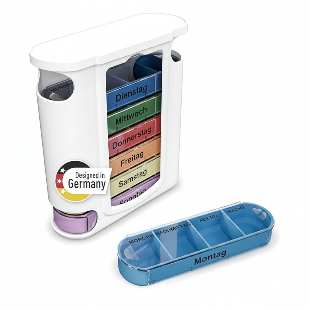 Weinberger Weekly Pill Organizer 4 Compartments Daily