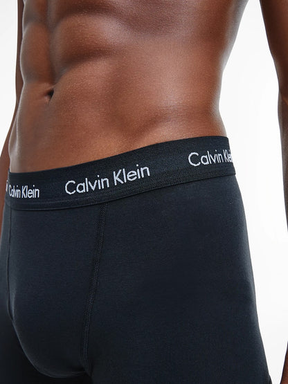 Calvin Klein 3-Pack Men's Cotton Stretch Trunk Underwear for Daily Comfort