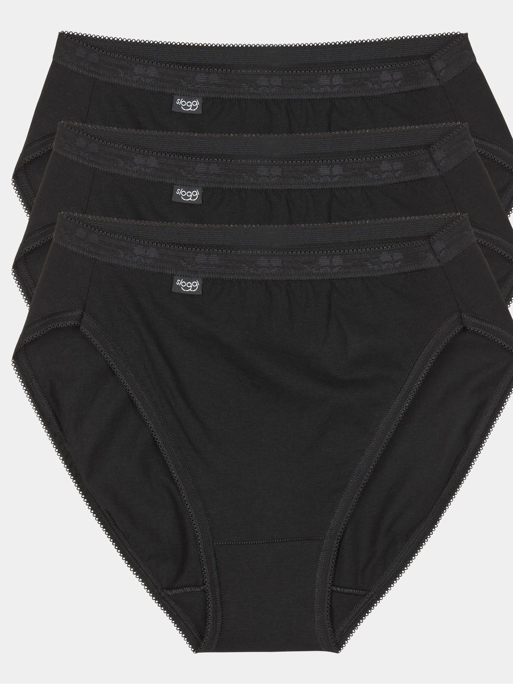 Sloggi Basic+ Maxi Knickers 3 Pack - Soft Cotton Comfort Underwear with Improved Seams