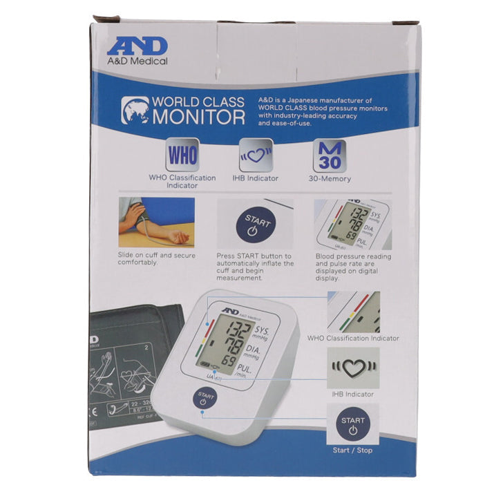 A&D UA-611 Upper Arm Blood Pressure Monitor with SlimFit Cuff