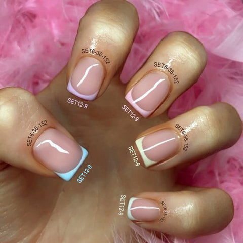 12-Color Summer Pastel Gel Nail Polish Kit 8ml Each