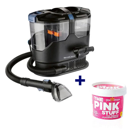 SILVERCREST SPR 800 A1 Upholstery Cleaner & Stardrops Pink Stuff Miracle All-Purpose Cleaning Paste Bundle