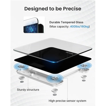Renpho Core 1s Precise Digital Body Weight Scale Black