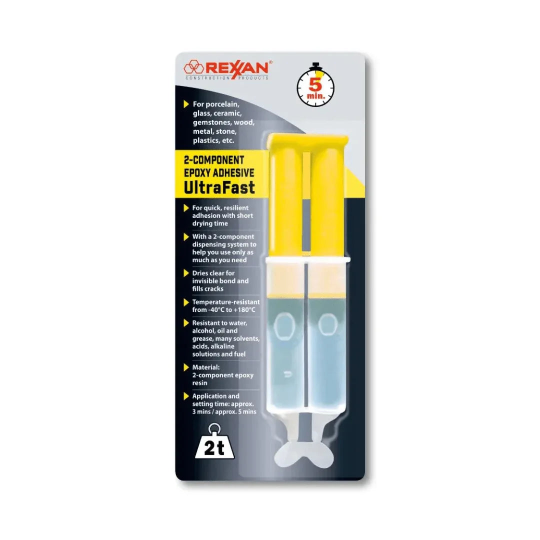 Rexxan Ultra-Strong 2-Component Epoxy Glue 30g for Porcelain Glass - Gomix Brands Outlet