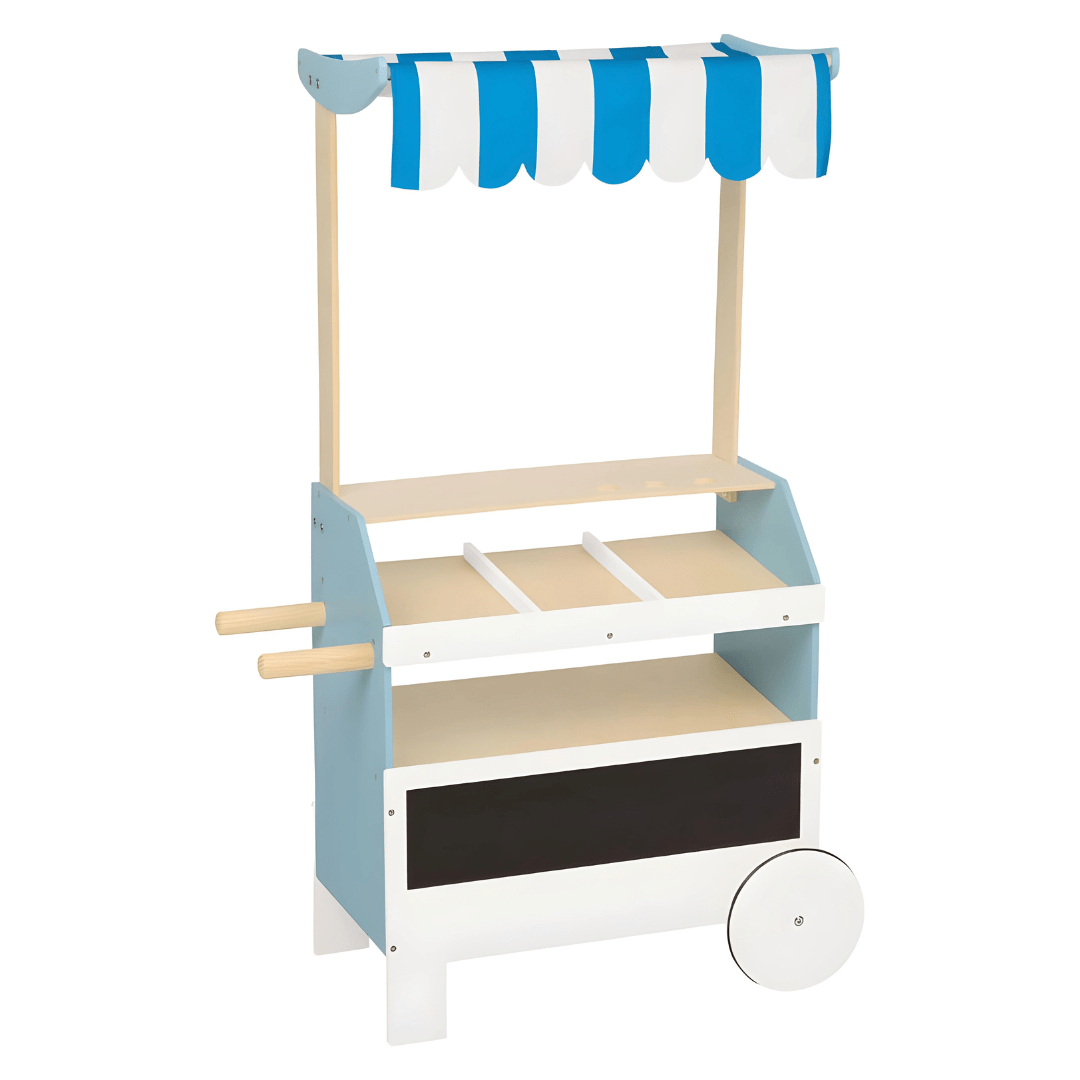 Playtive Wooden Market Stall Cart for Kids 3+ Years